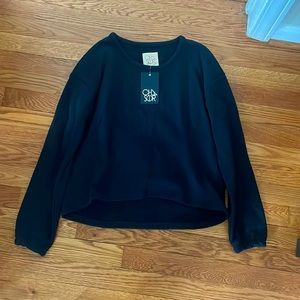 NWT Women’s black Chaser sweater Evereve size extra small